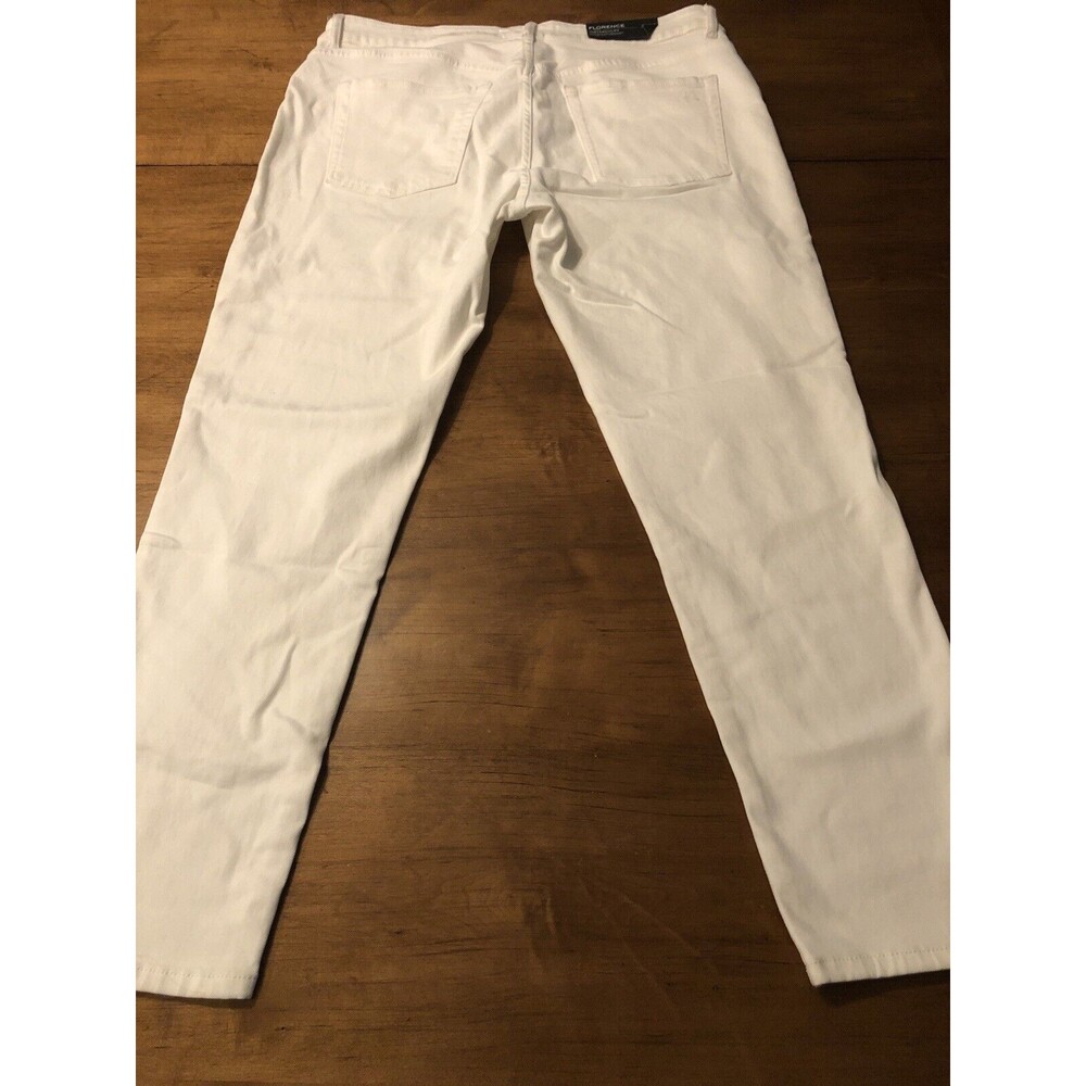 DL1961 Women's Jeans Florence Instasculpt Skinny Crop White Size 31 NWT $178 - Picture 8 of 11